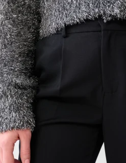 Shoeby Cropped Pantalon Zwart<DAMES Broeken