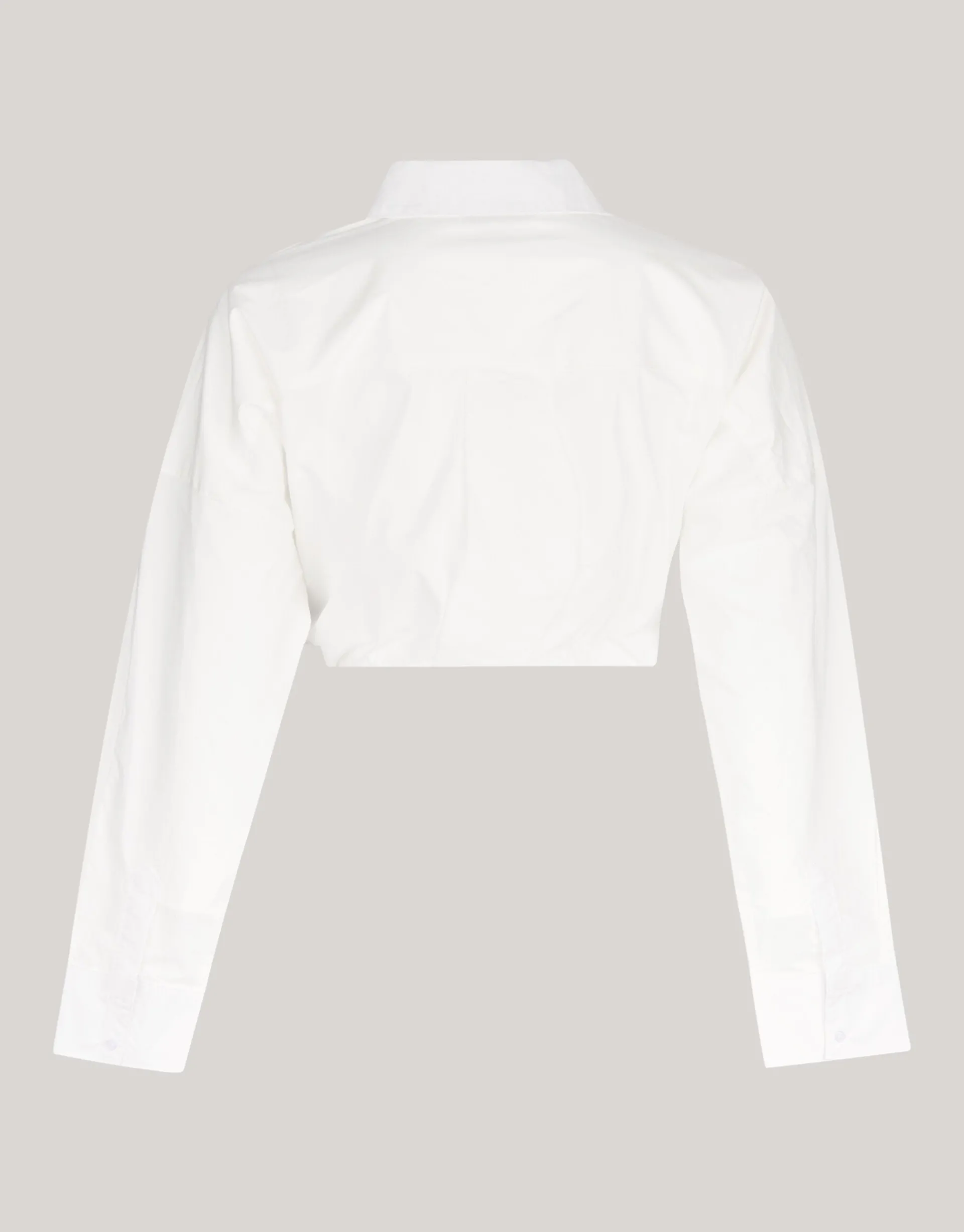 Shoeby Cropped Poplin Blouse Wit<DAMES Blouses