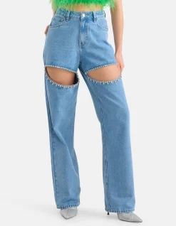 Shoeby Cut Out Loose Fit Jeans<DAMES Jeans