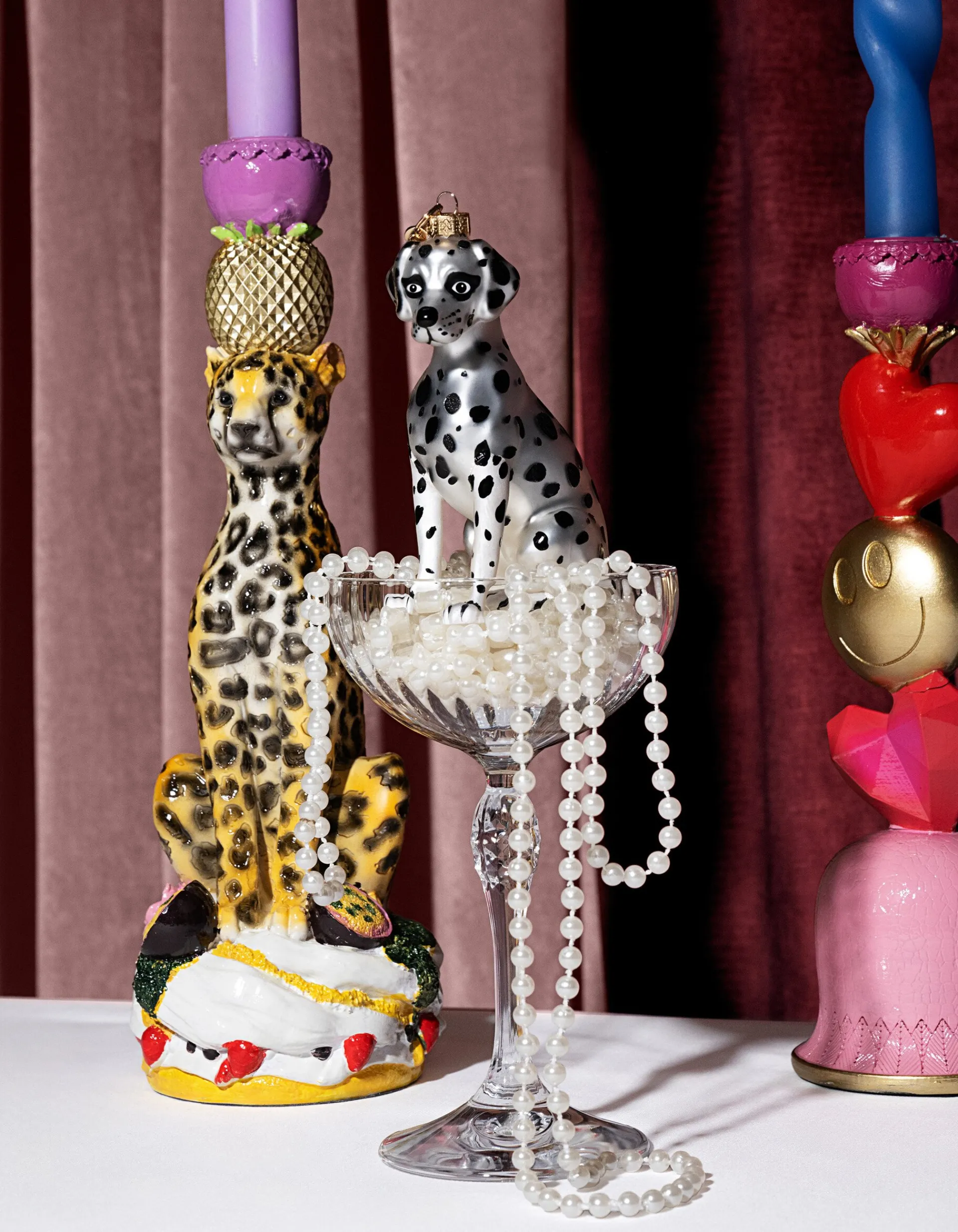 Shoeby Dalmatiër Kerstbal Wit/Zwart By Fred<DAMES Overige Accessoires