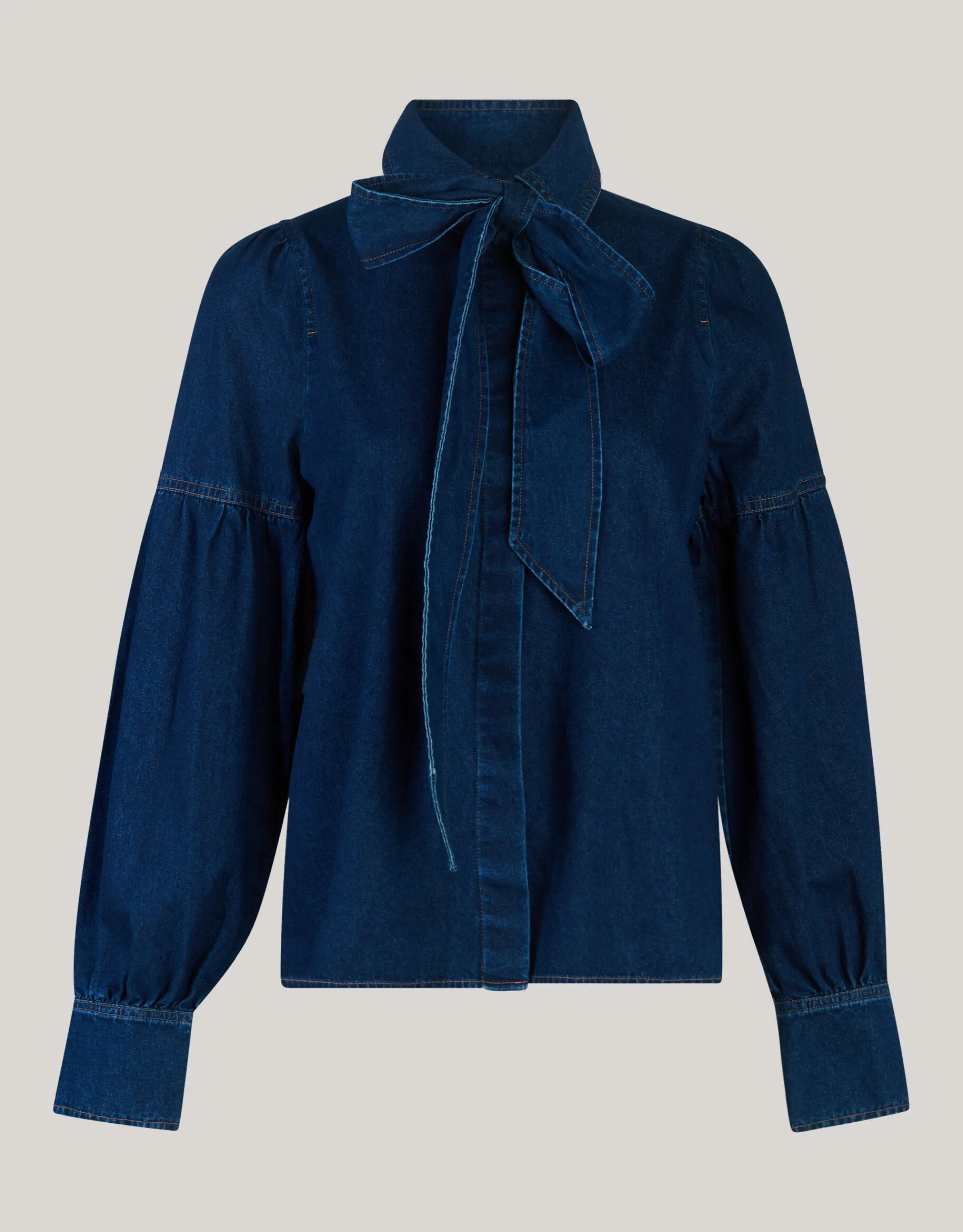 Shoeby Denim Blouse Donkerblauw By Mieke<DAMES Blouses