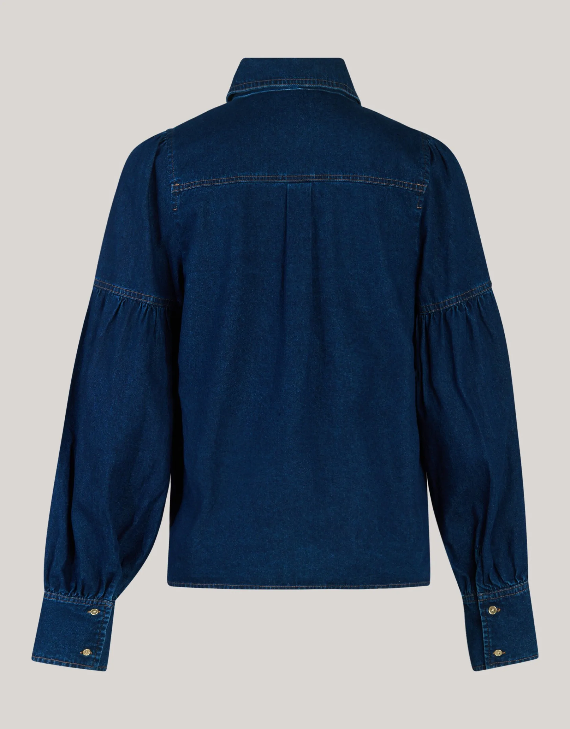 Shoeby Denim Blouse Donkerblauw By Mieke<DAMES Blouses