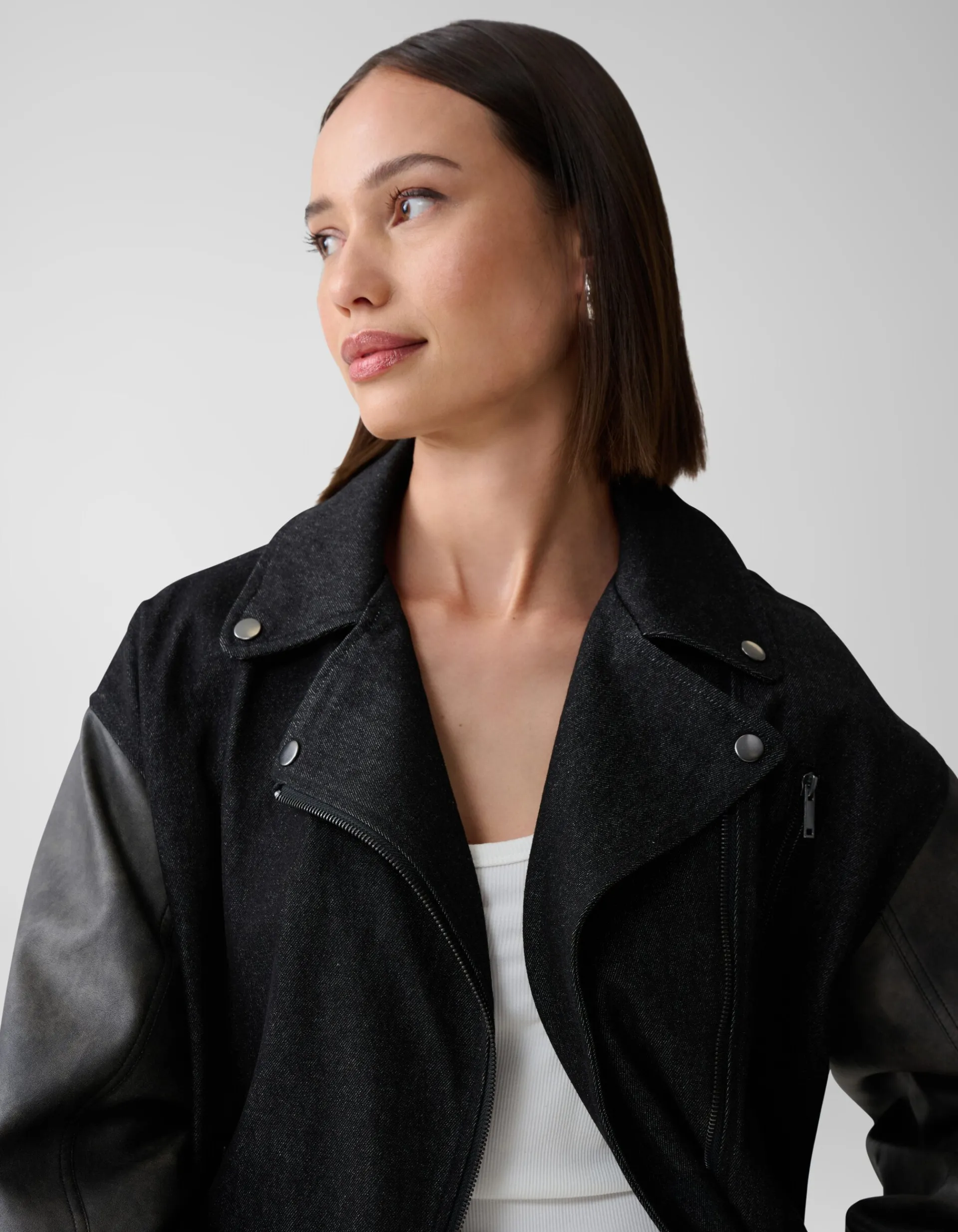 Shoeby Denim Bomber Zwart<DAMES Jacks