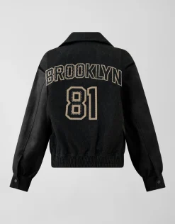 Shoeby Denim Bomber Zwart<DAMES Jacks