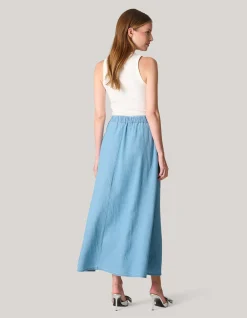 Shoeby Denim Maxi Rok<DAMES Rokken