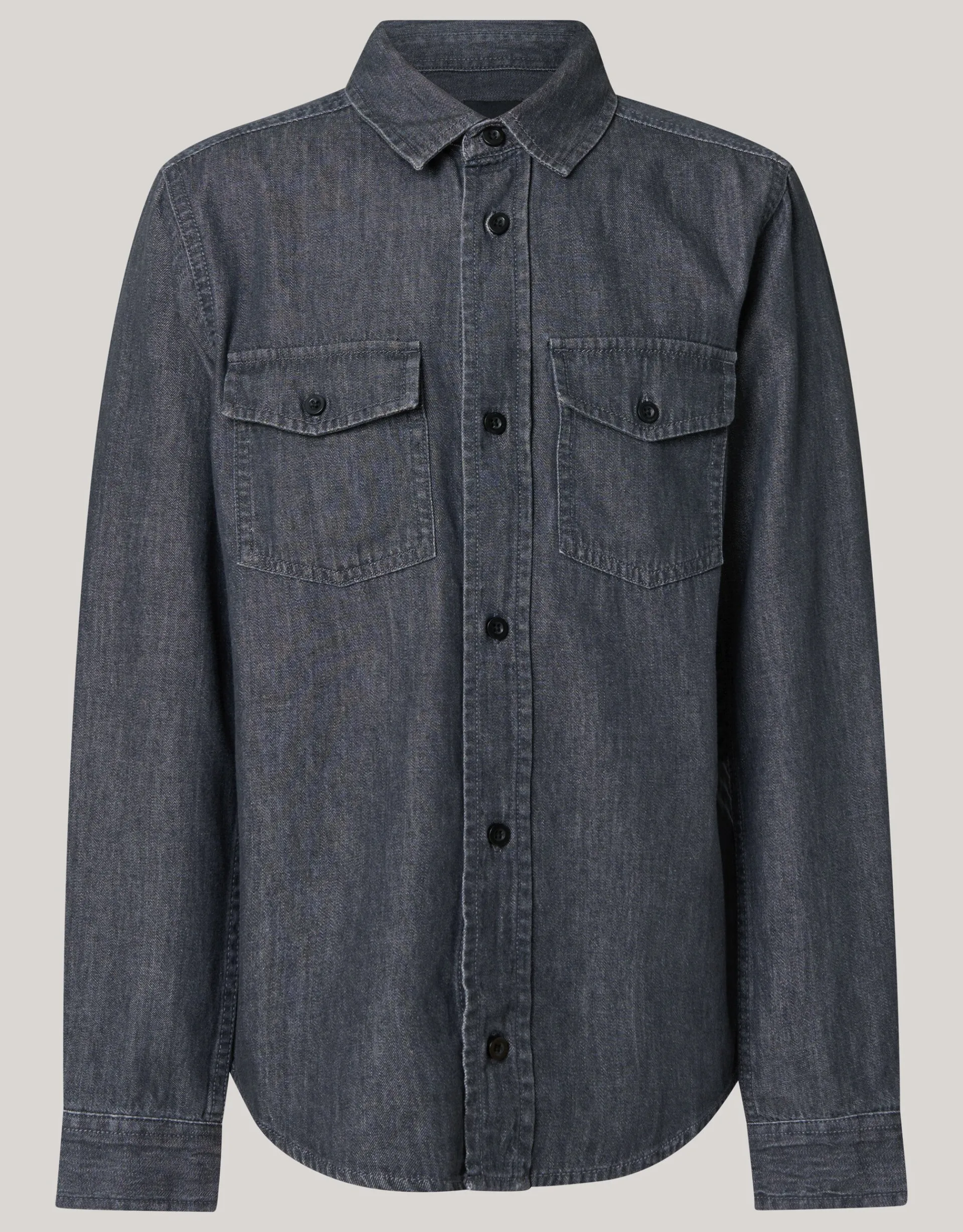 Shoeby Denim Overhemd Donkergrijs< Overhemden