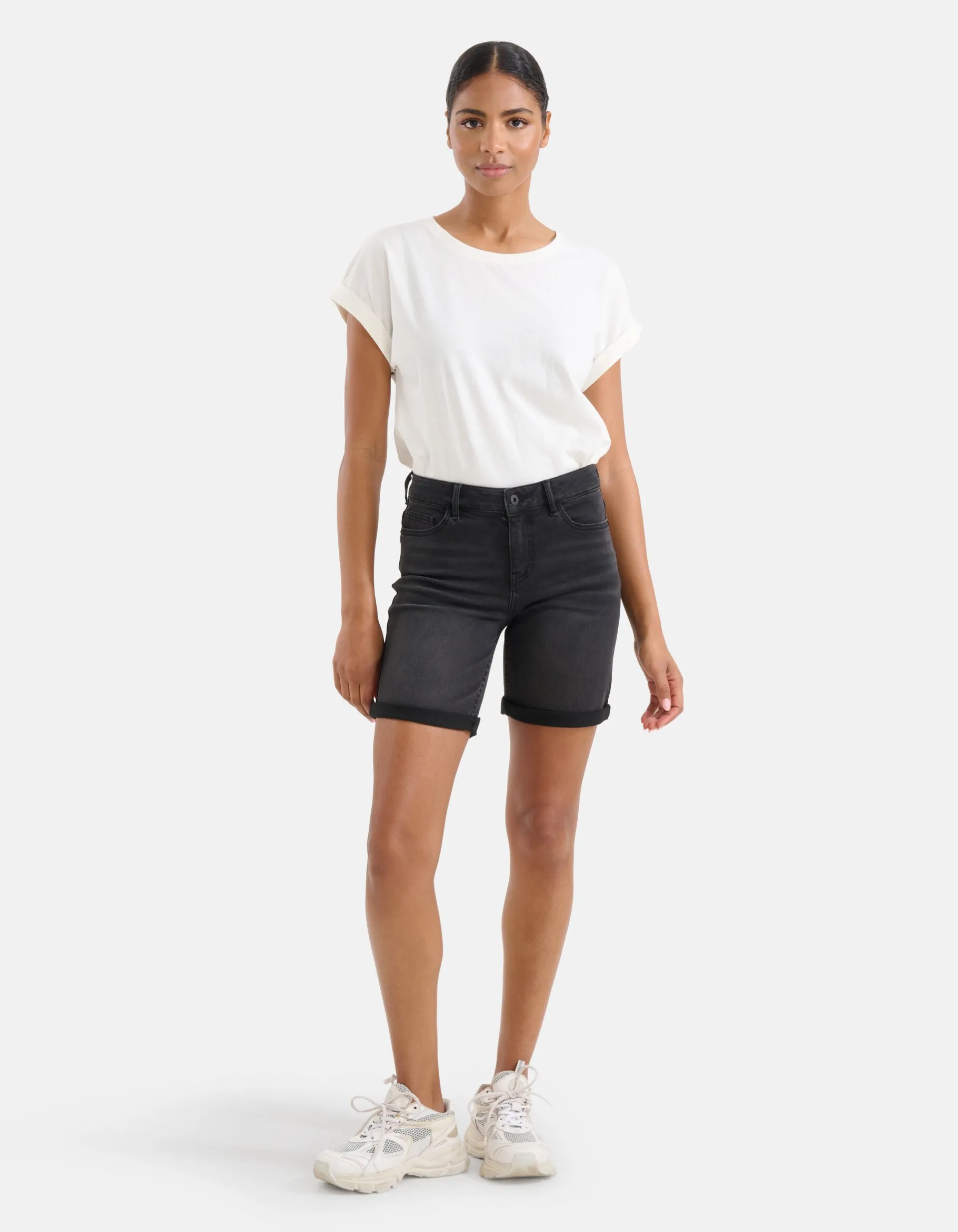 Shoeby Denim Short Zwart<DAMES Shorts