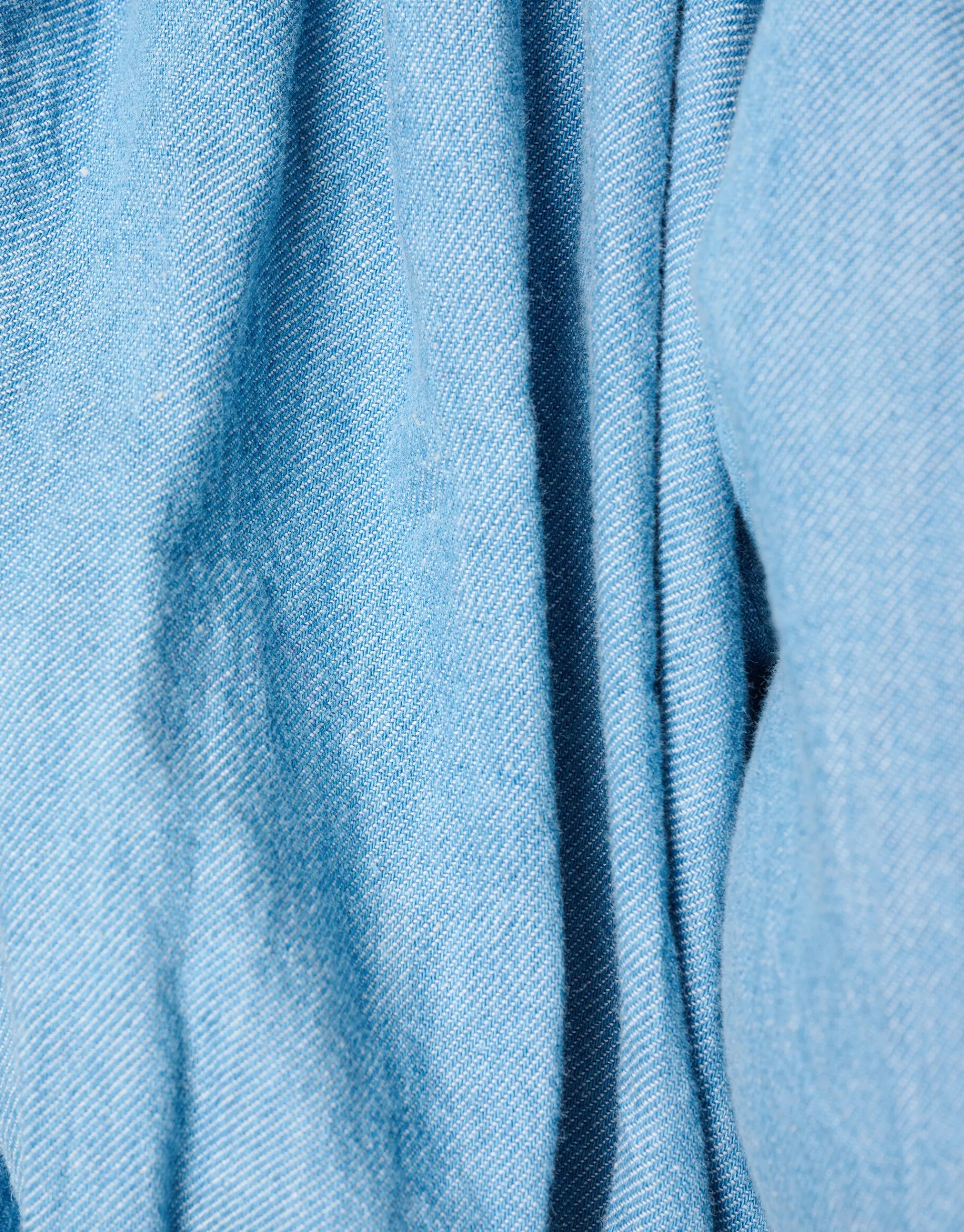 Shoeby Denim Strik Top Blauw<DAMES Tops