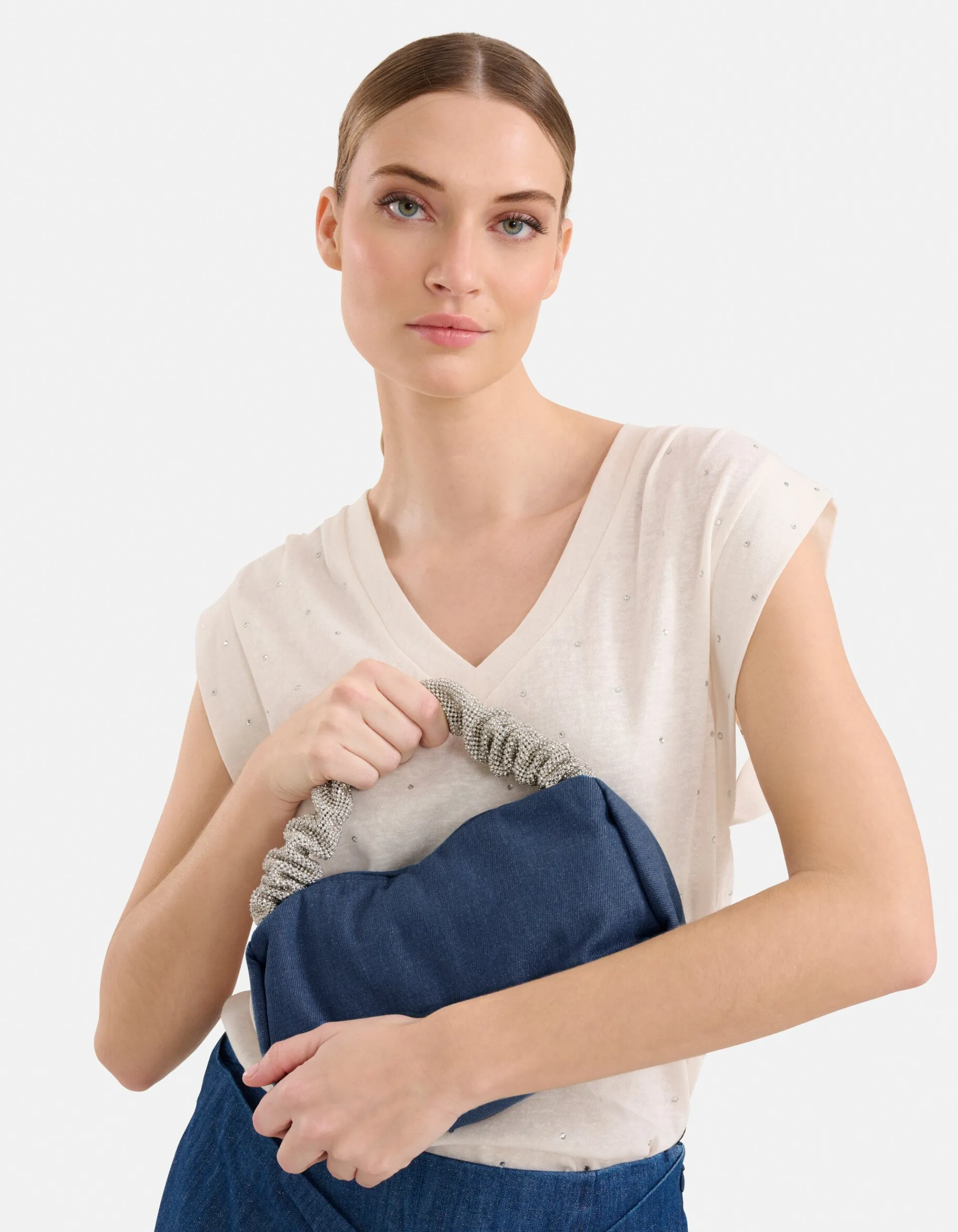 Shoeby Denim Tas Donkerblauw By Mieke<DAMES Tassen