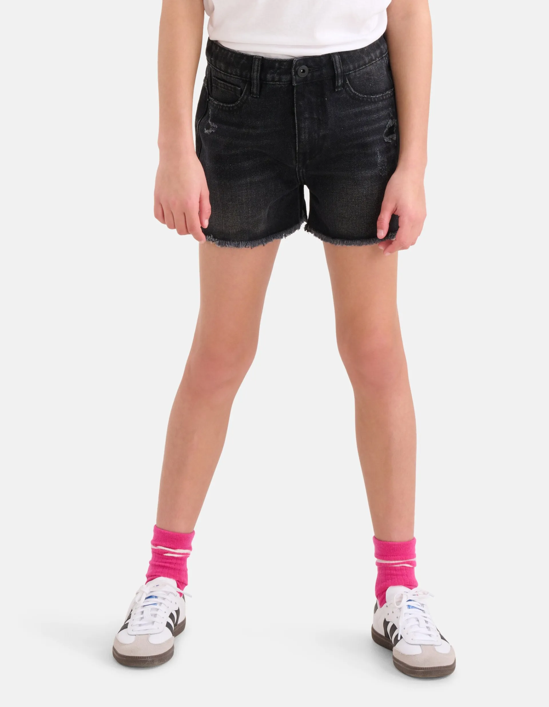 Shoeby Destroy Denim Short Zwart< Shorts