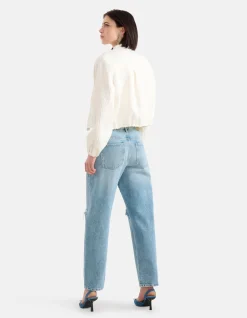 Shoeby Destroyed Straight Jeans L30<DAMES Jeans
