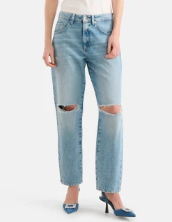Shoeby Destroyed Straight Jeans L30<DAMES Jeans