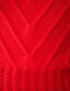 Shoeby Diagonaal Trui Rood<DAMES Truien En Sweaters