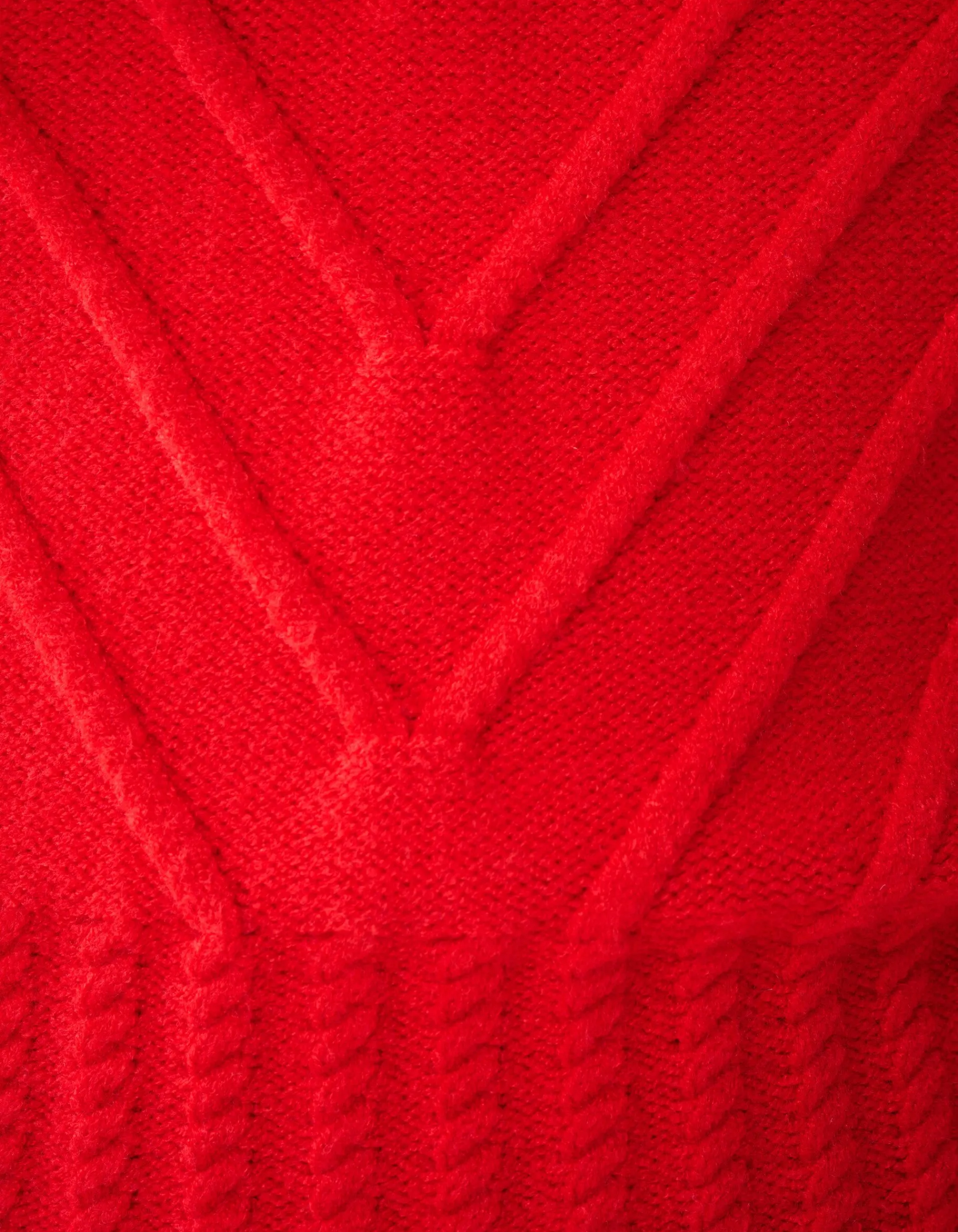 Shoeby Diagonaal Trui Rood<DAMES Truien En Sweaters