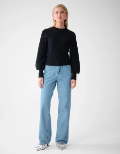 Shoeby Diagonaal Trui Zwart<DAMES Truien En Sweaters