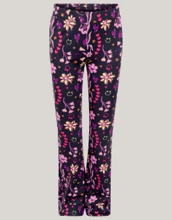 Shoeby Doodle Print Rib Flared Legging Zwart< Broeken