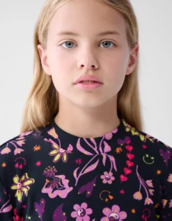 Shoeby Doodle Print Top Zwart< Tops Lange Mouw