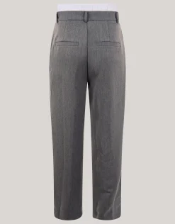 Shoeby Double Waistband Jogger Donkergrjis<DAMES Broeken