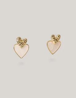 Shoeby Dubbele Hart Oorbellen Goud<DAMES Sieraden