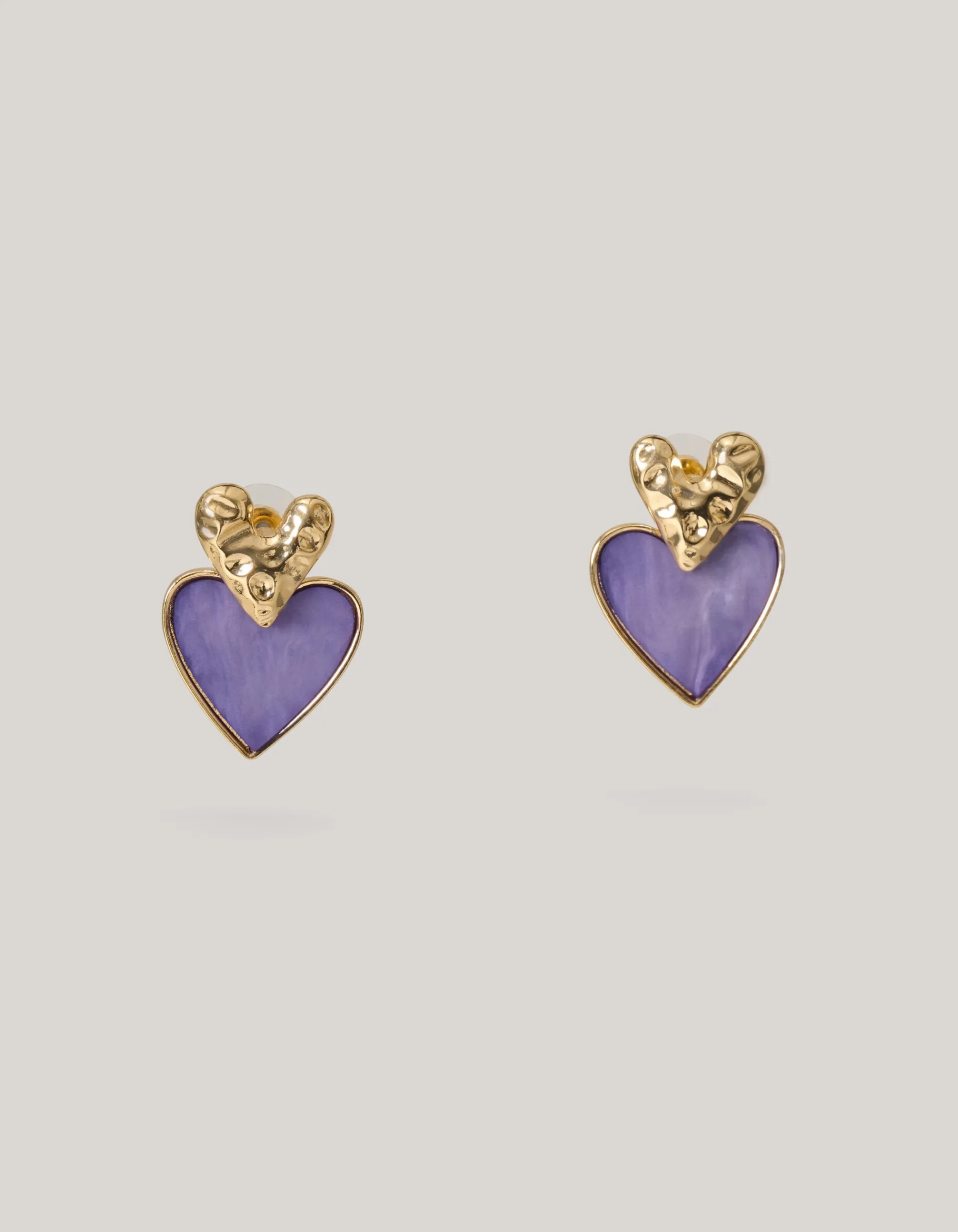 Shoeby Dubbele Hart Oorbellen Goud<DAMES Sieraden
