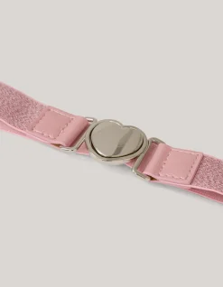 Shoeby Elastieken Heart Riem Roze< Riemen