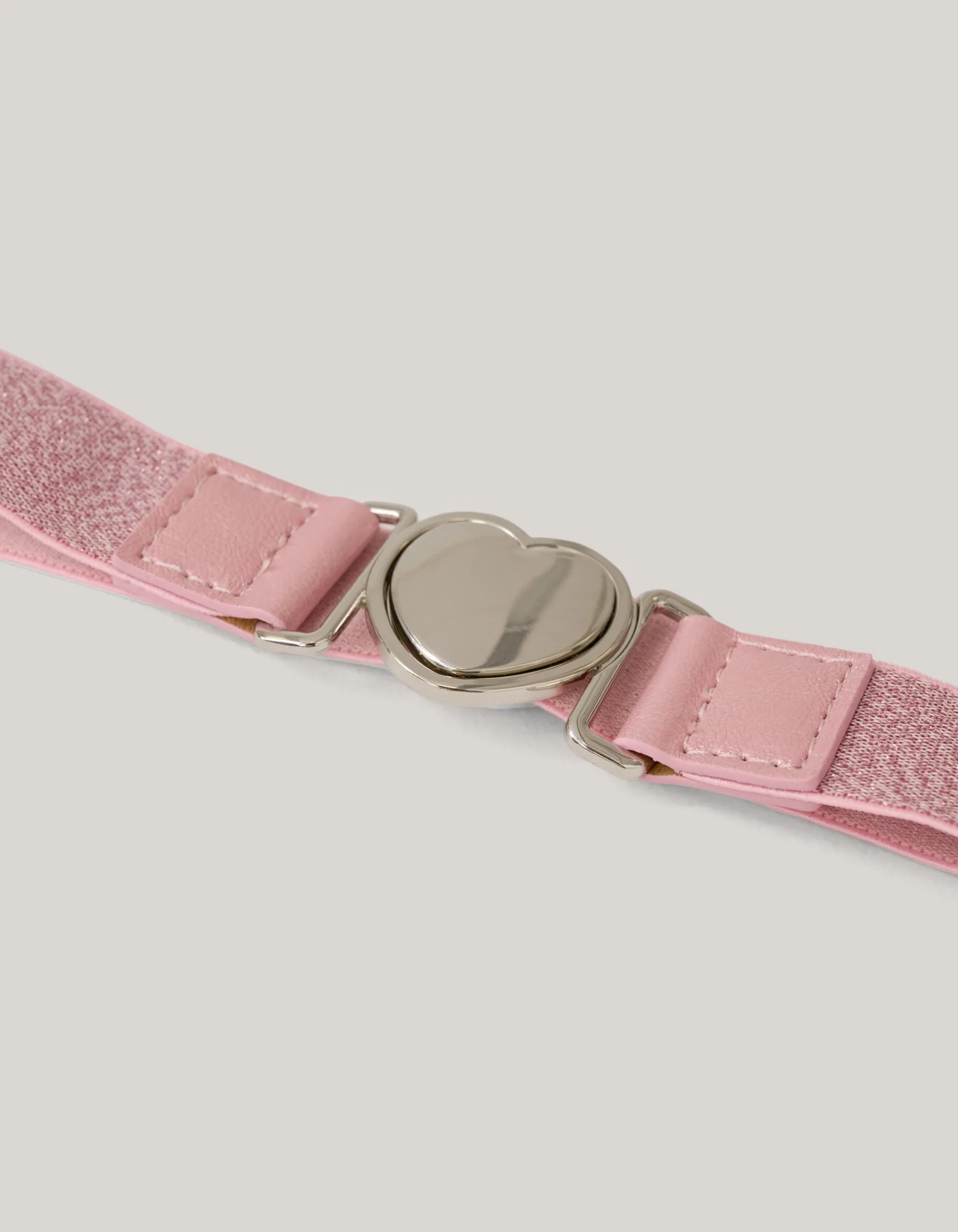 Shoeby Elastieken Heart Riem Roze< Riemen