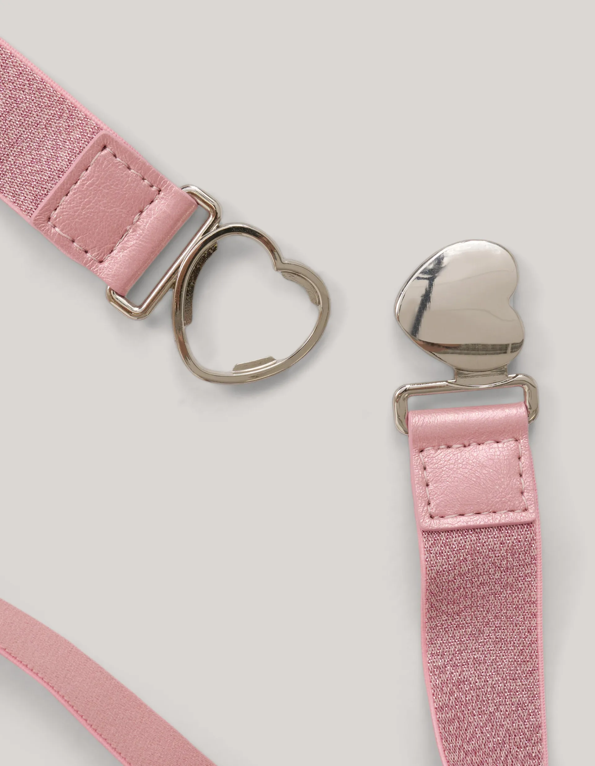 Shoeby Elastieken Heart Riem Roze< Riemen