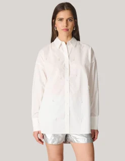 Shoeby Embellished Blouse Wit<DAMES Blouses