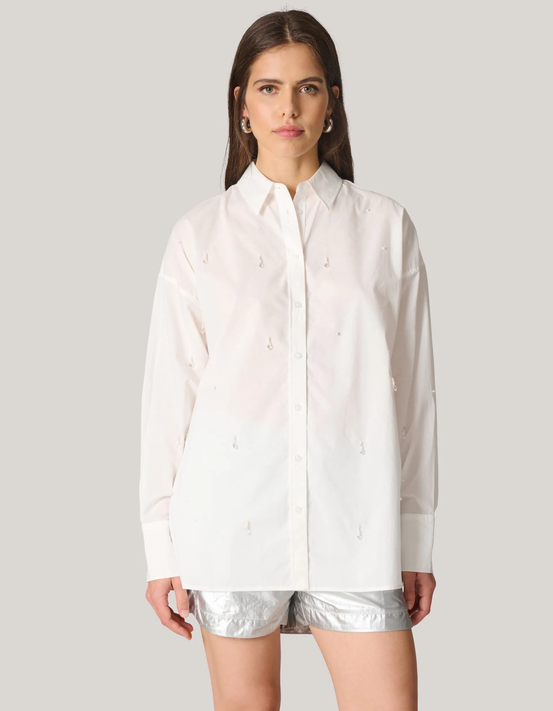 Shoeby Embellished Blouse Wit<DAMES Blouses