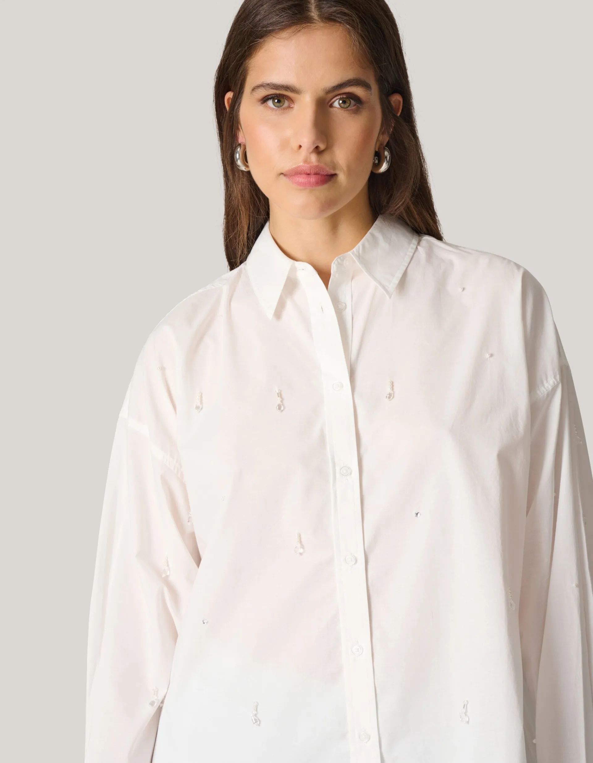 Shoeby Embellished Blouse Wit<DAMES Blouses