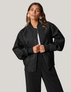 Shoeby Embellished Bomber Zwart<DAMES Jacks
