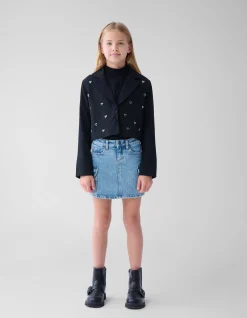 Shoeby Embellished Cropped Blazer Zwart< Blazers