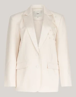 Shoeby Embellished Oversized Blazer Gebroken Wit<DAMES Blazers