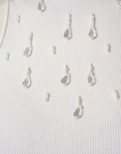 Shoeby Embellished Singlet Wit<DAMES Tops