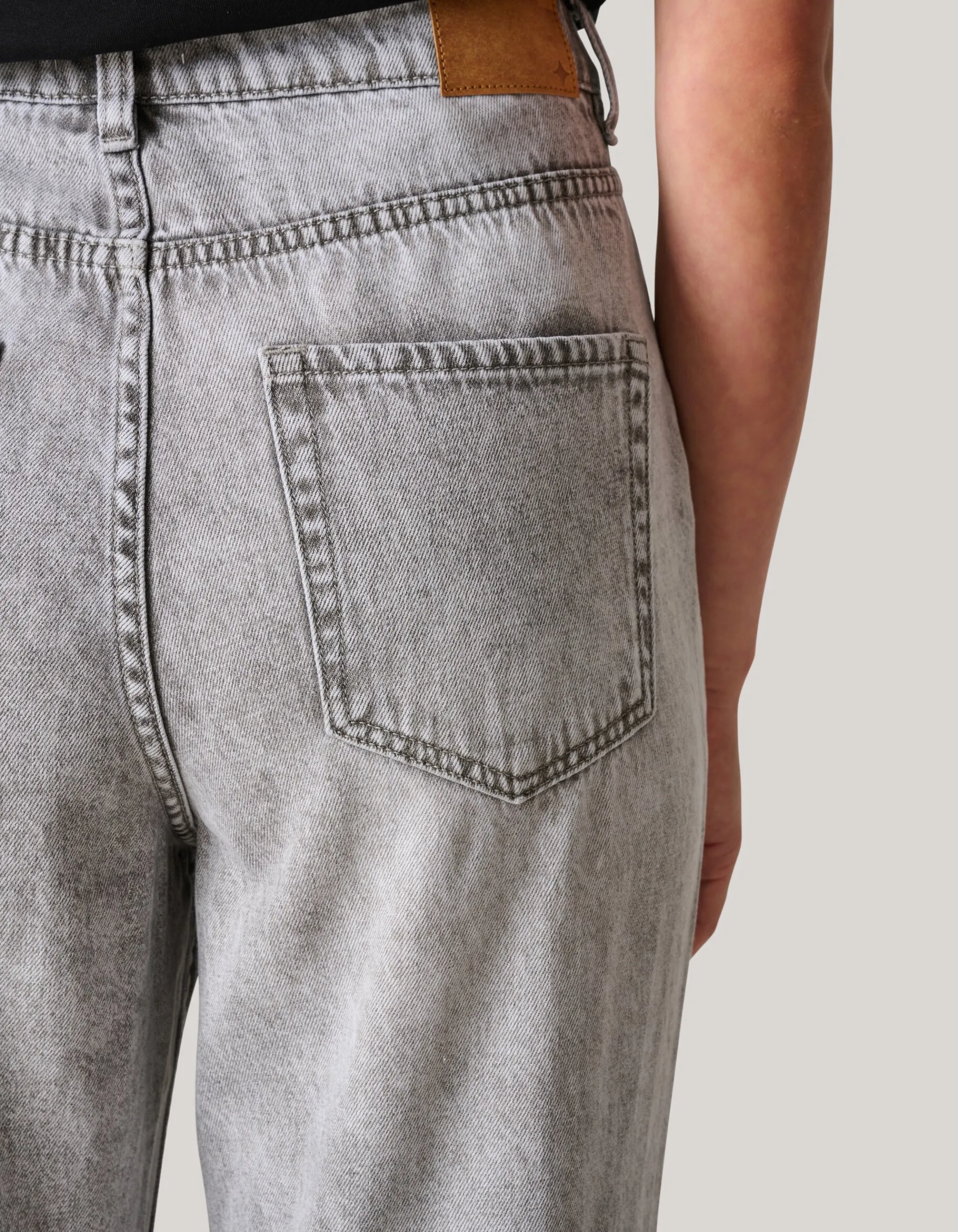 Shoeby Embellished Straight Fit Jeans Lichtgrijs<DAMES Jeans