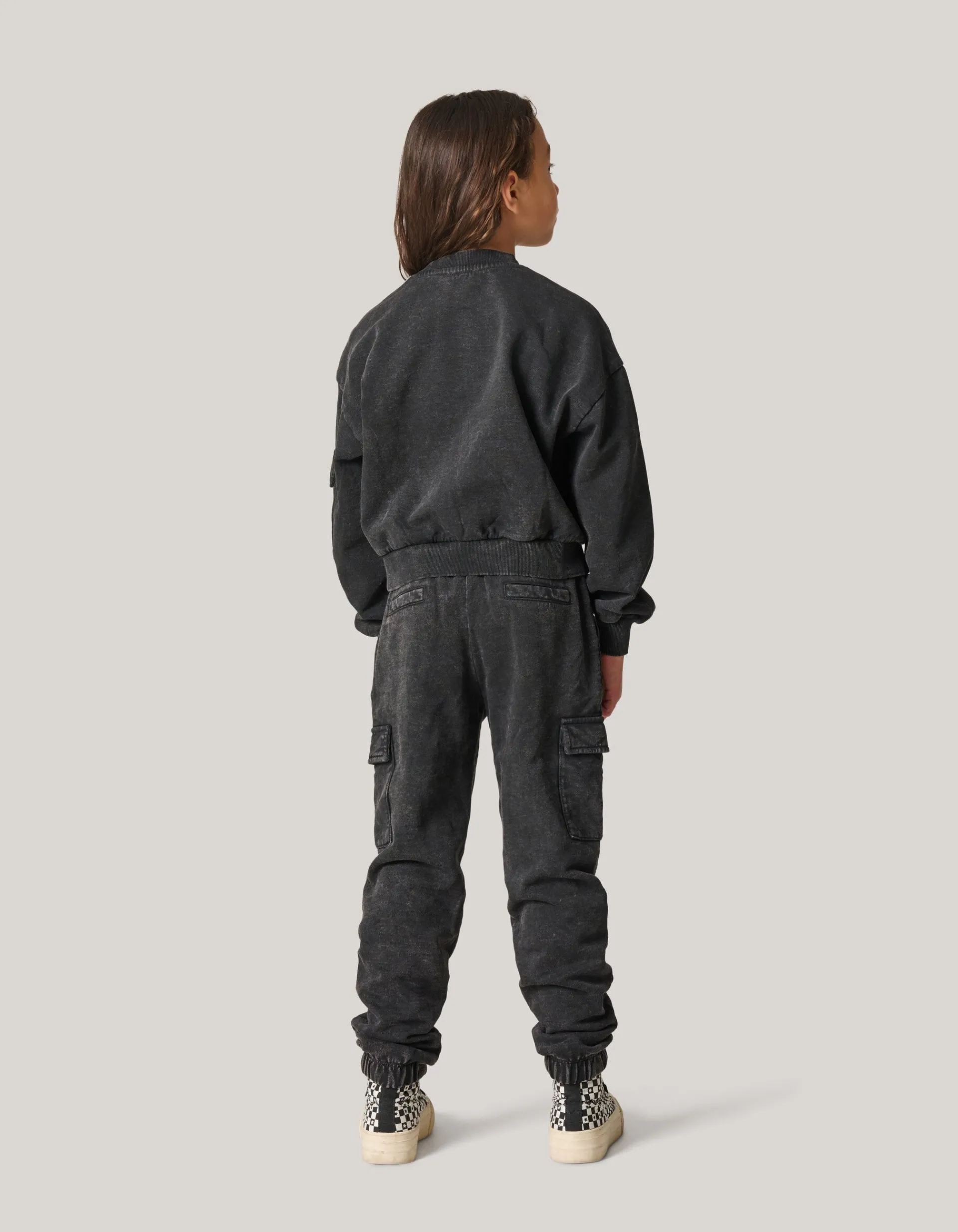 Shoeby Embroidered Sweater Donkergrijs< Sweaters En Hoodies