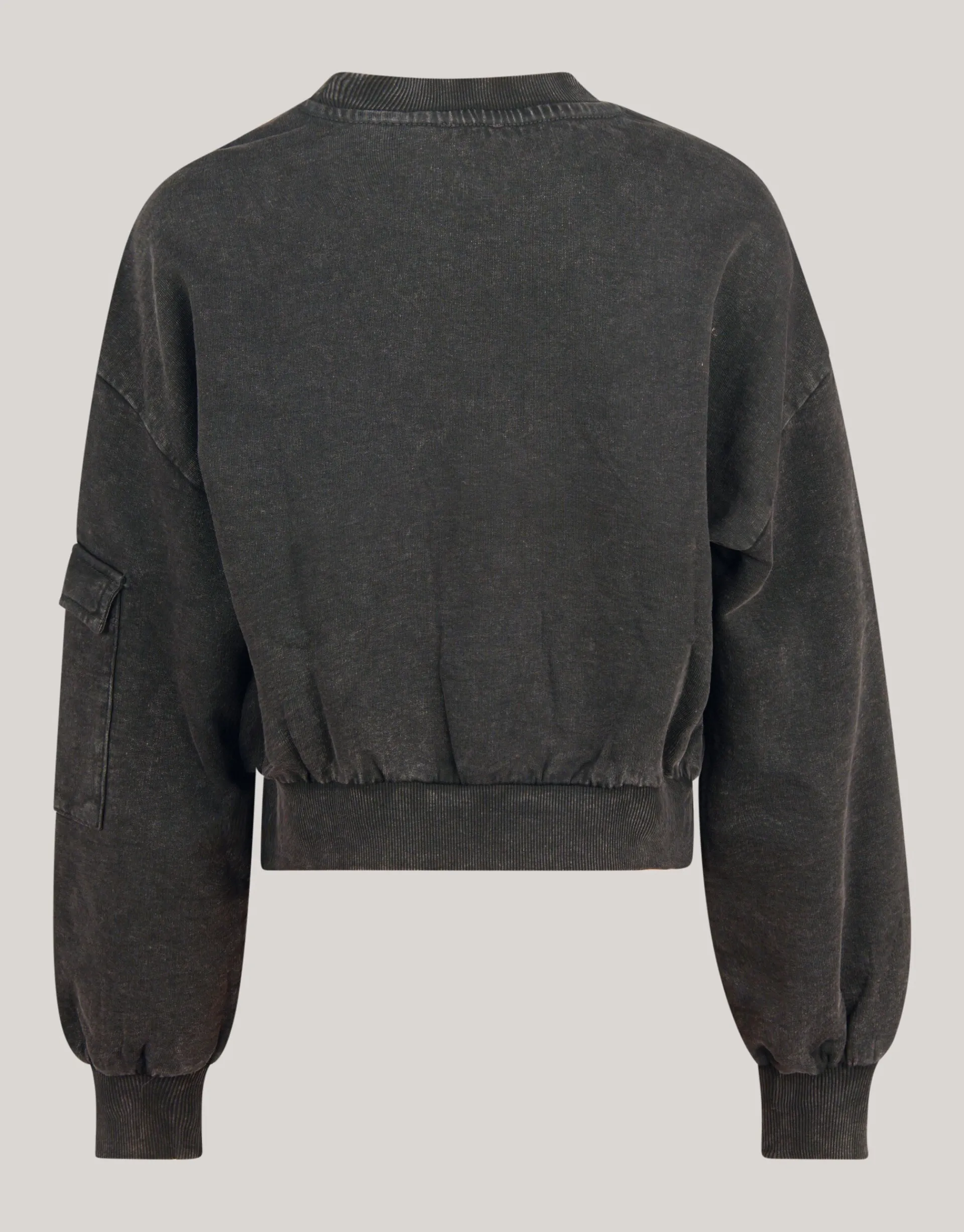 Shoeby Embroidered Sweater Donkergrijs< Sweaters En Hoodies