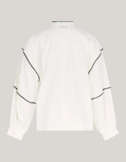Shoeby Embroidery Blouse Wit<DAMES Blouses