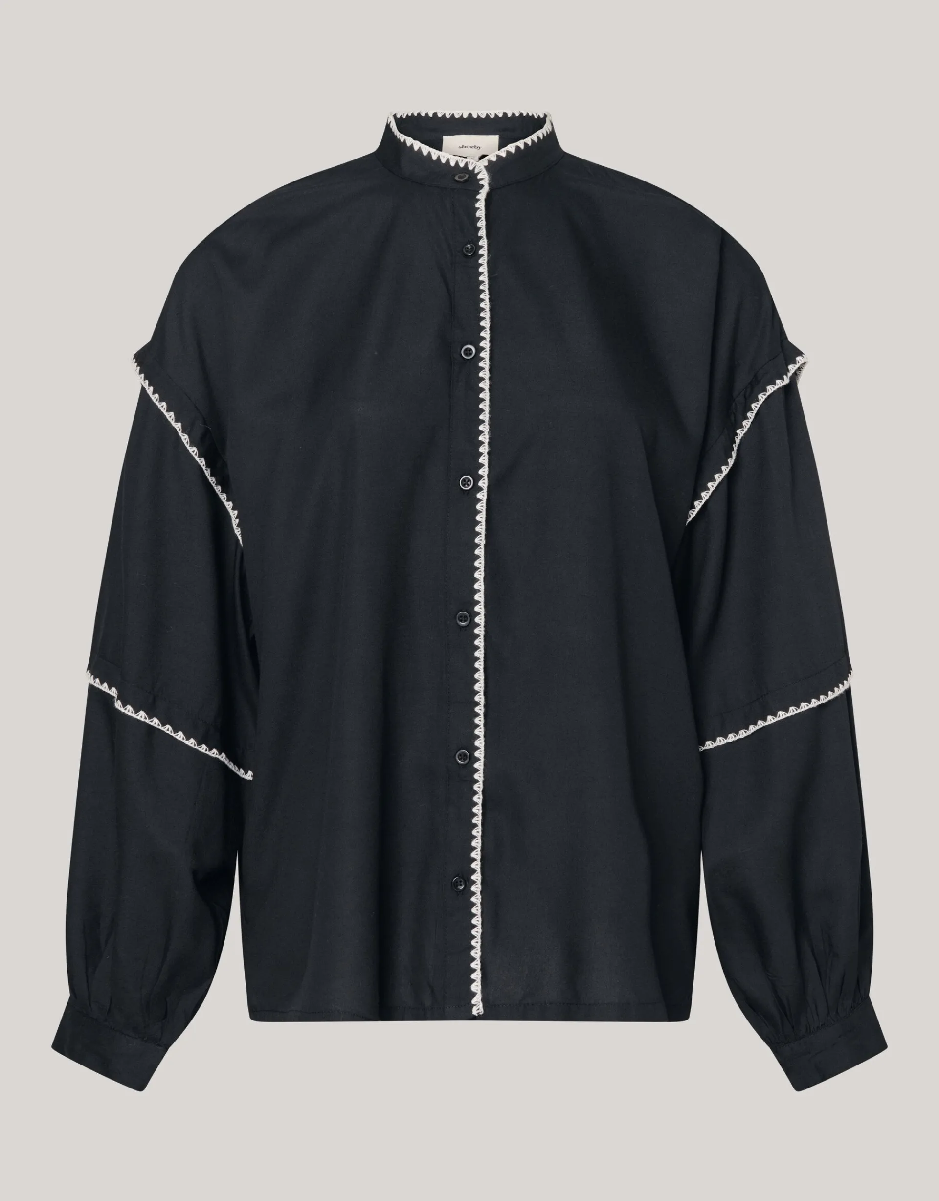 Shoeby Embroidery Blouse Zwart<DAMES Blouses