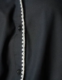 Shoeby Embroidery Blouse Zwart<DAMES Blouses