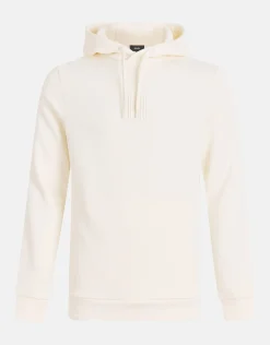 Shoeby Embroidery Hoodie Gebroken Wit<Heren Truien En Sweaters