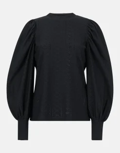 Shoeby Embroidery Jersey Top Zwart<DAMES Tops