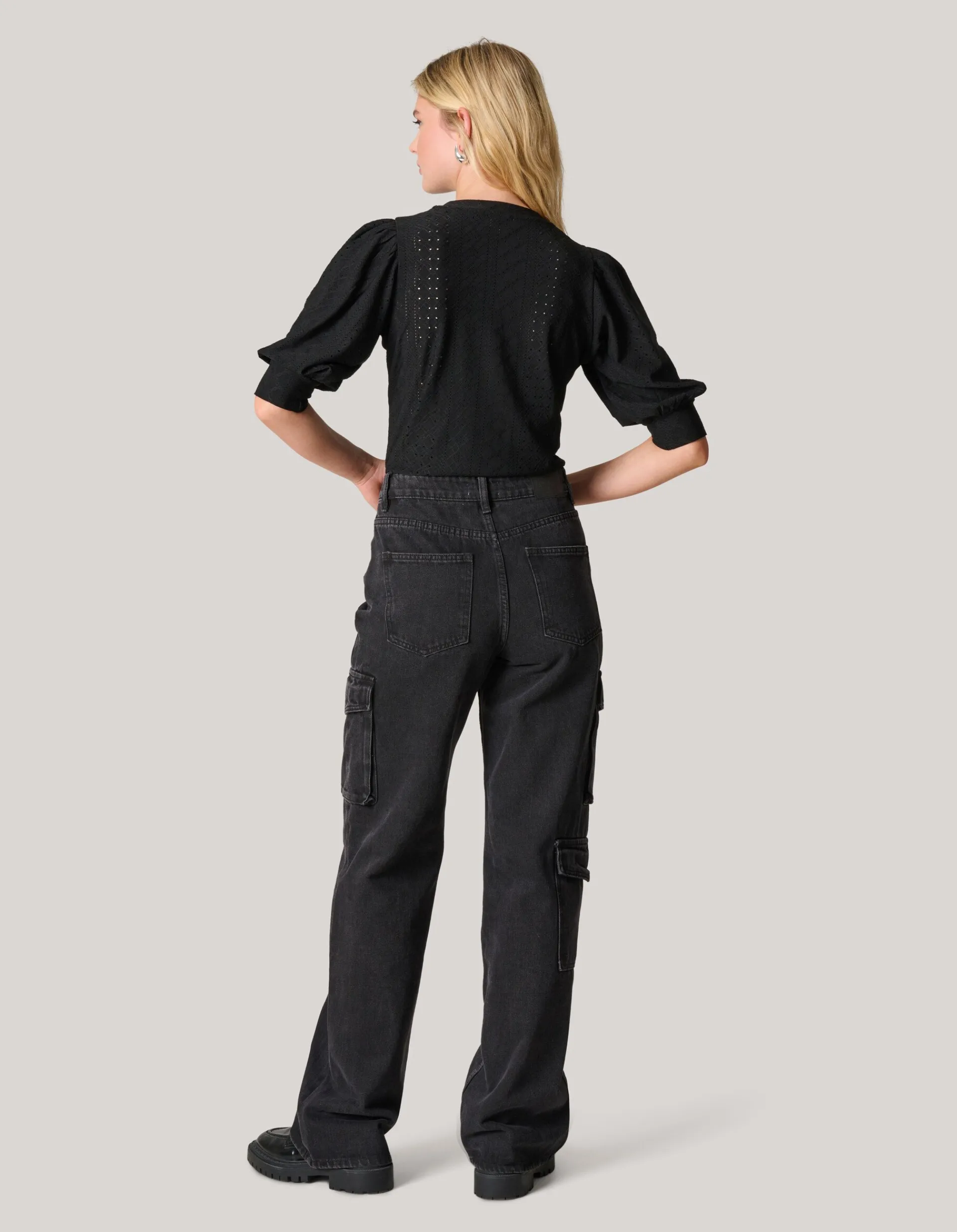 Shoeby Embroidery Top Zwart<DAMES Tops