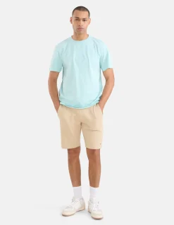 Shoeby Embroidery T-shirt Lichtblauw<Heren T-Shirts En Polo's