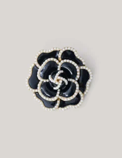 Shoeby Fancy Bloem Broche Zwart<DAMES Broches