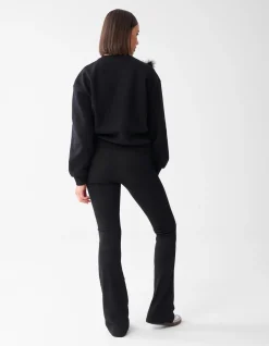 Shoeby Feather Sweater Zwart<DAMES Truien En Sweaters