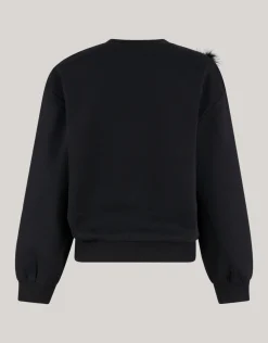Shoeby Feather Sweater Zwart<DAMES Truien En Sweaters