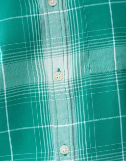 Shoeby Flanel Ruiten Overhemd Groen<Heren Overhemden