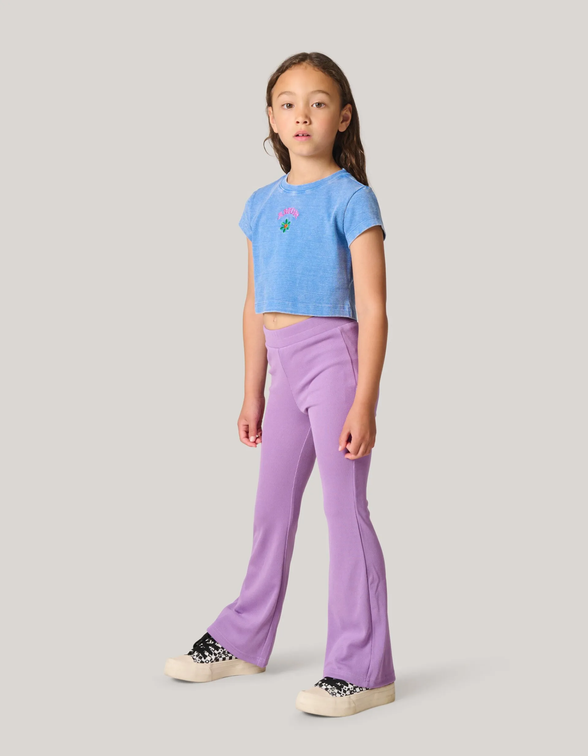 Shoeby Flared Legging Lichtpaars< Broeken