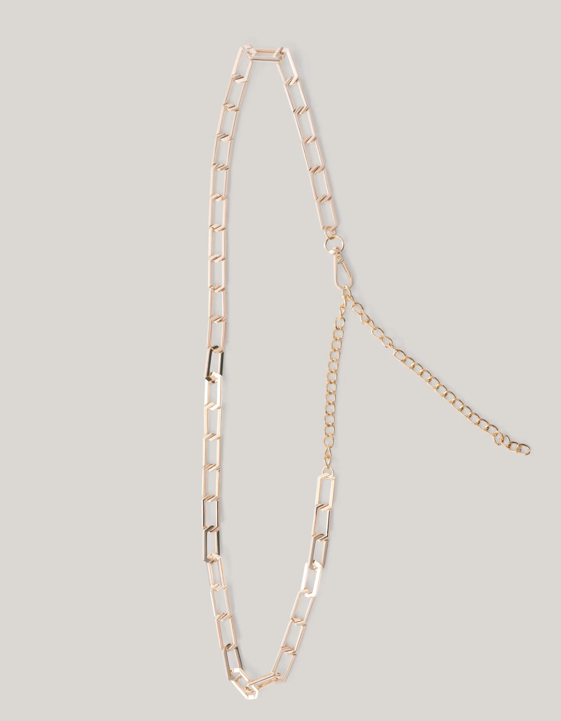 Shoeby Flat Rectangle Riem Goud<DAMES Riemen